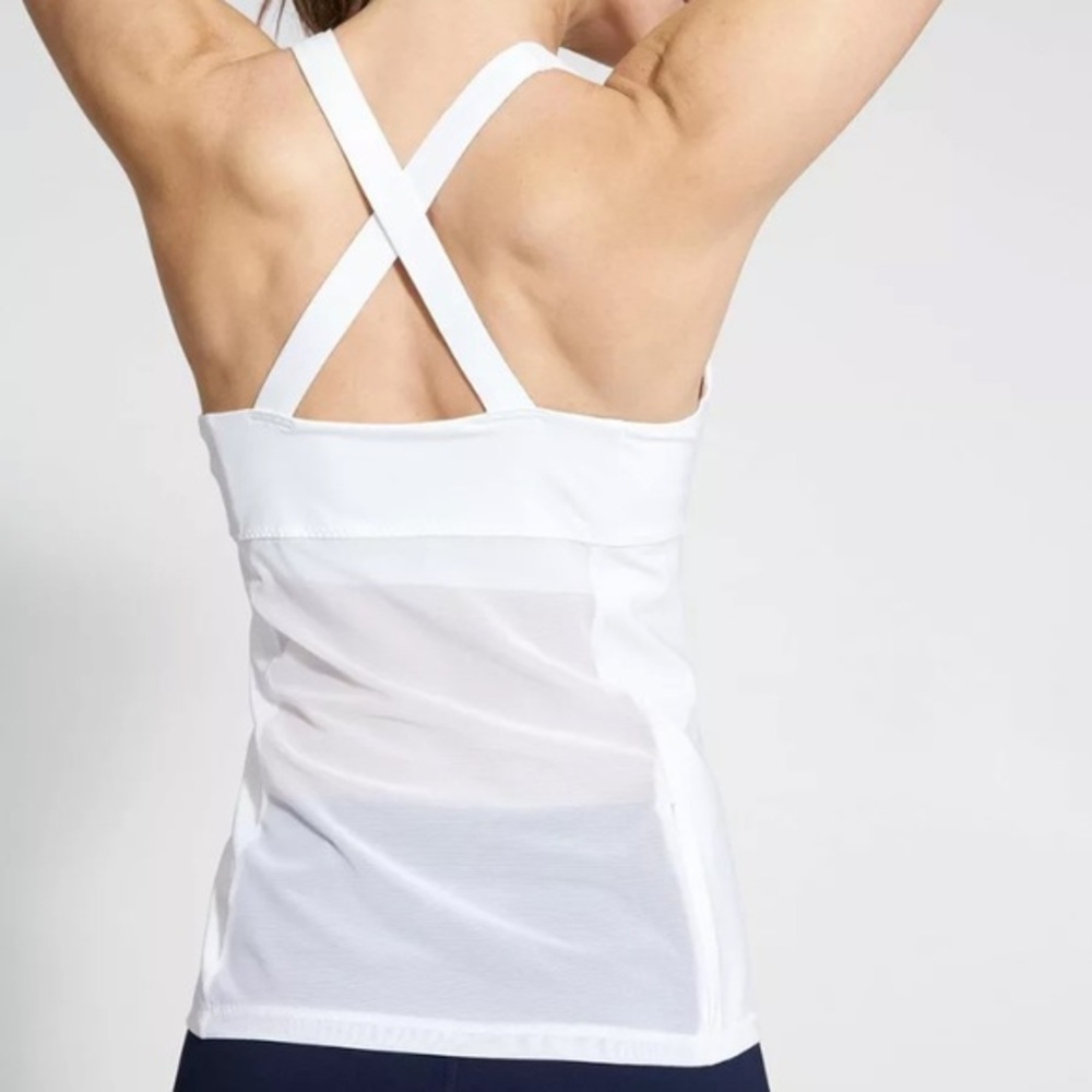Athleta Be Bold white Support Top small NWOT